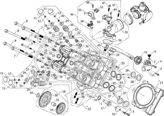 CULASSE  MODELE A INJECTION