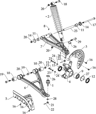 SUSPENSION AVANT GAUCHE