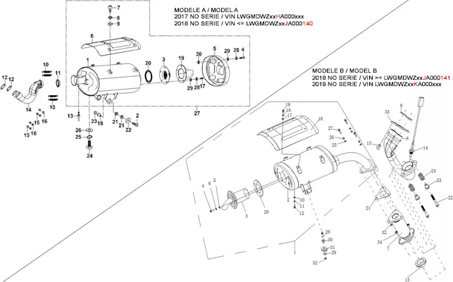 ENSEMBLE ECHAPPEMENT