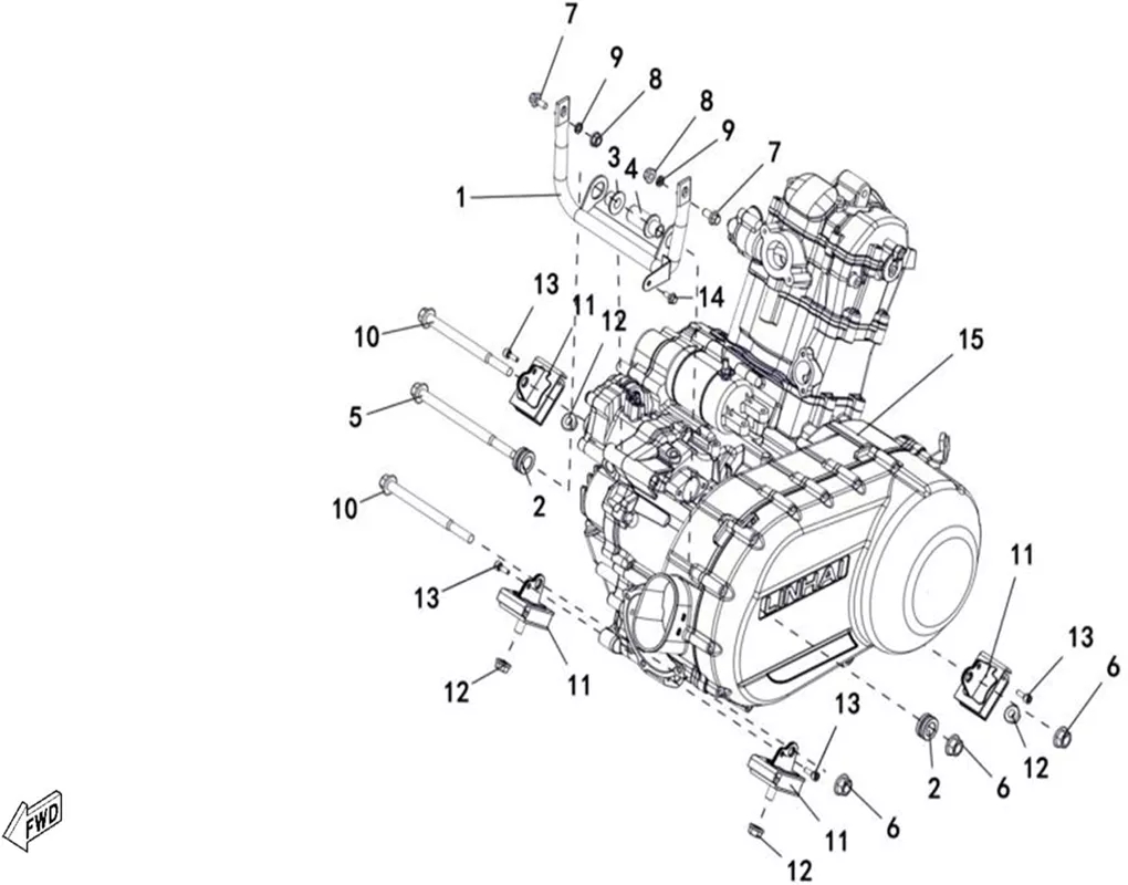 ENSEMBLE MOTEUR   SUPPORT MOTEUR