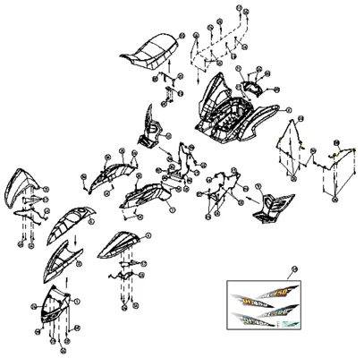 CARROSSERIE AVEC PHARE AU GUIDON