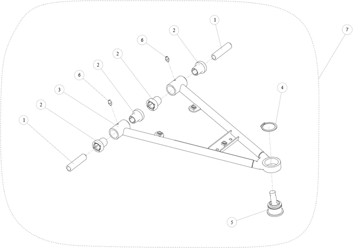 TRIANGLE AVANT INFERIEUR DROIT