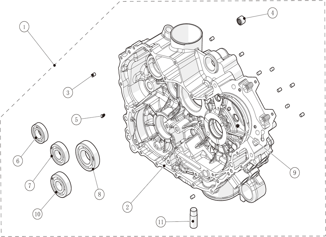 KIT CARTER MOTEUR GAUCHE