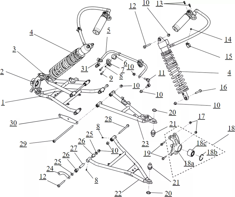 ENSEMBLE SUSPENSION AVANT