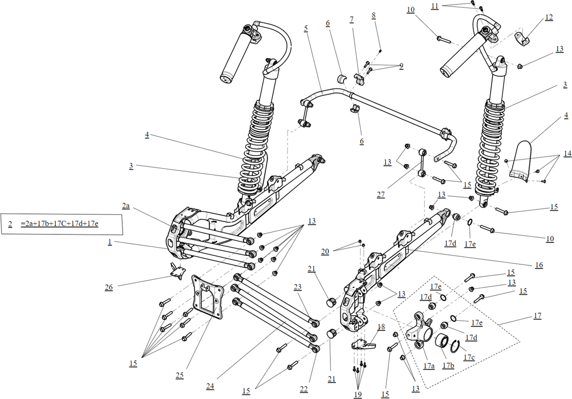 ENSEMBLE SUSPENSION ARRIERE