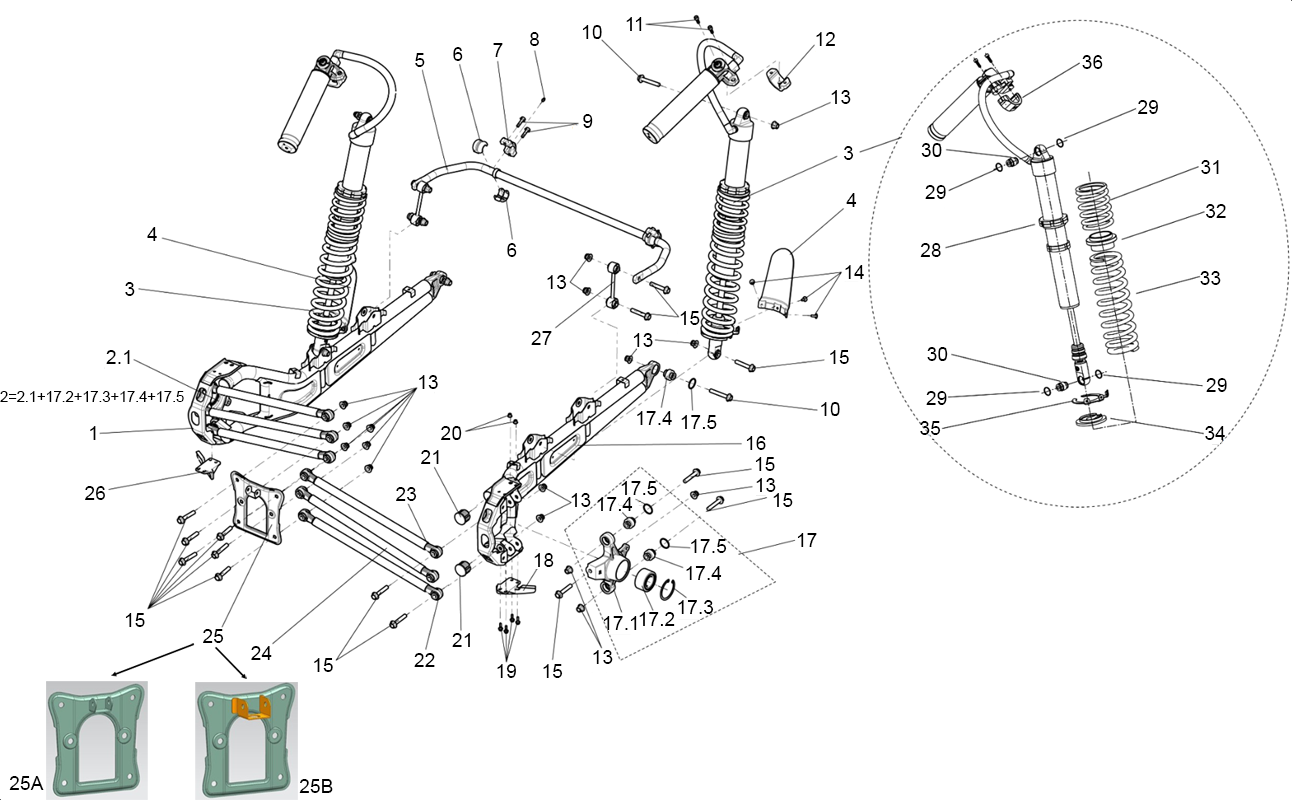 ENSEMBLE SUSPENSION ARRIERE