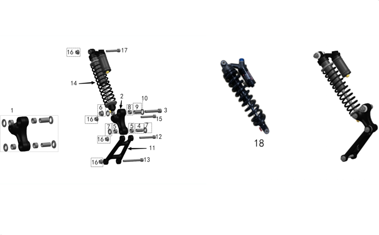 ENSEMBLE SUSPENSION ARRIERE