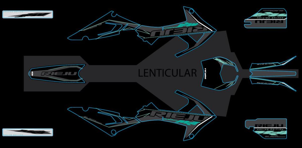 JEU AUTOCOLLANTS BLACK SERIES BLEU