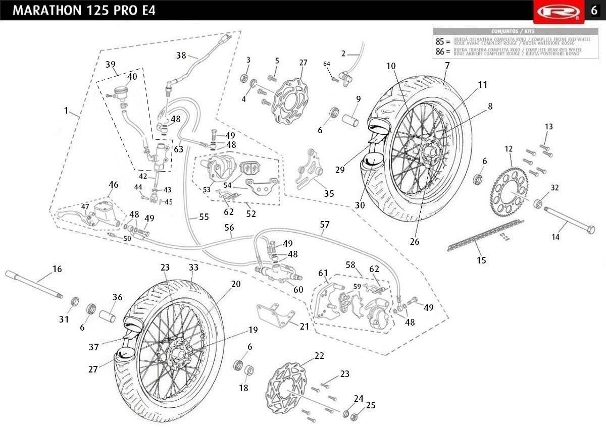 ROUES - SYSTEME DE FREINAGE