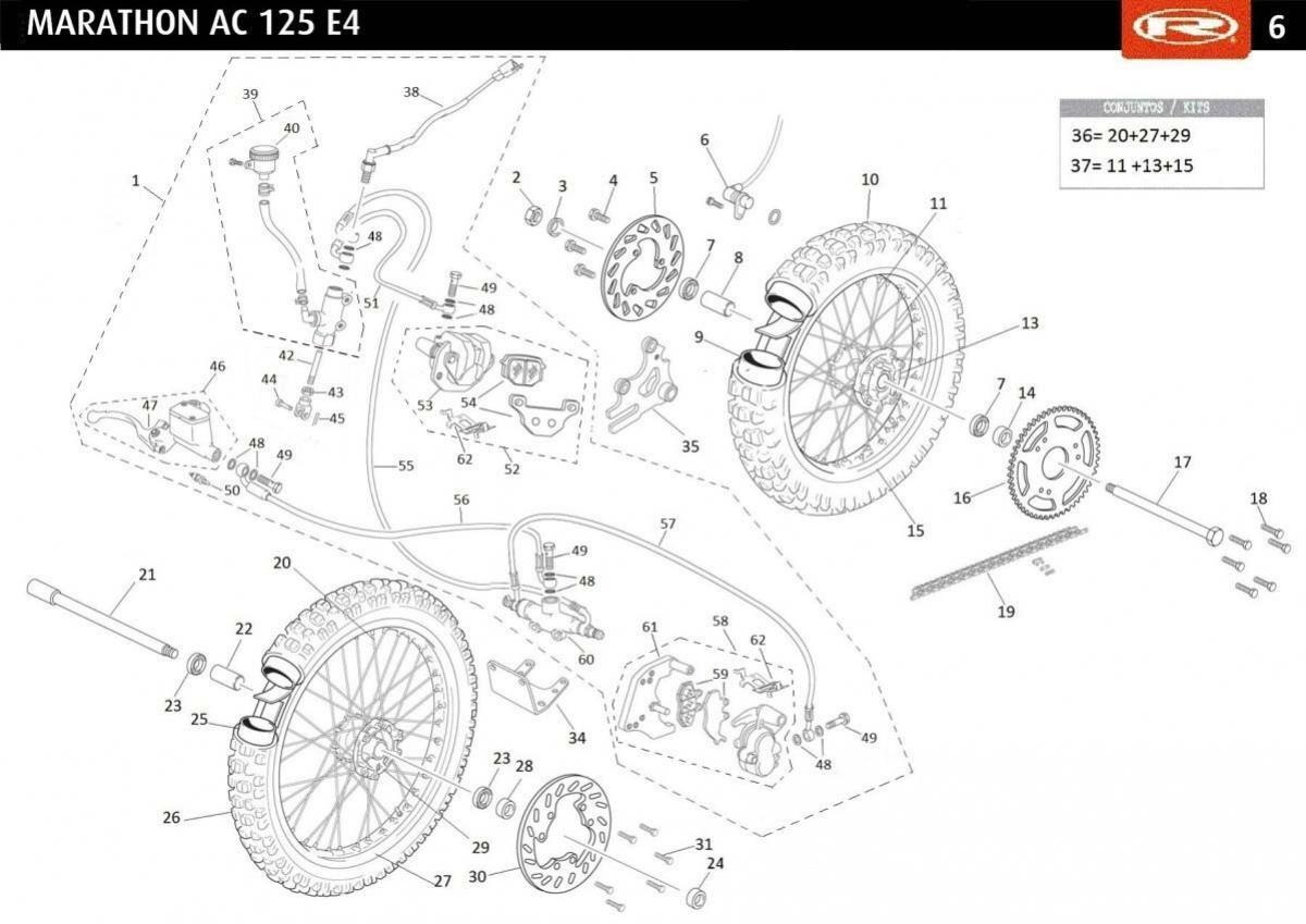 ROUES - SYSTEME DE FREINAGE