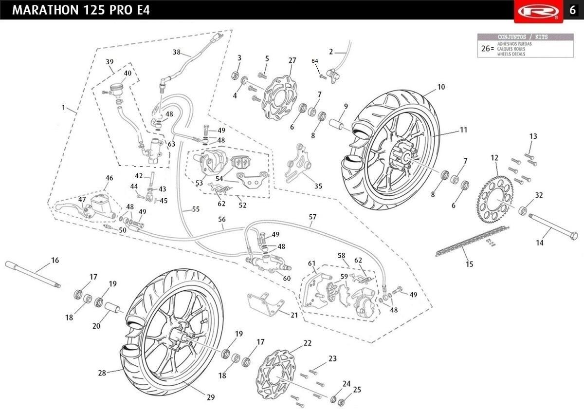 ROUES - SYSTEME DE FREINAGE