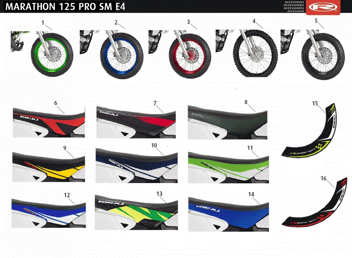 ACCESSOIRES - ROUES / SELLES