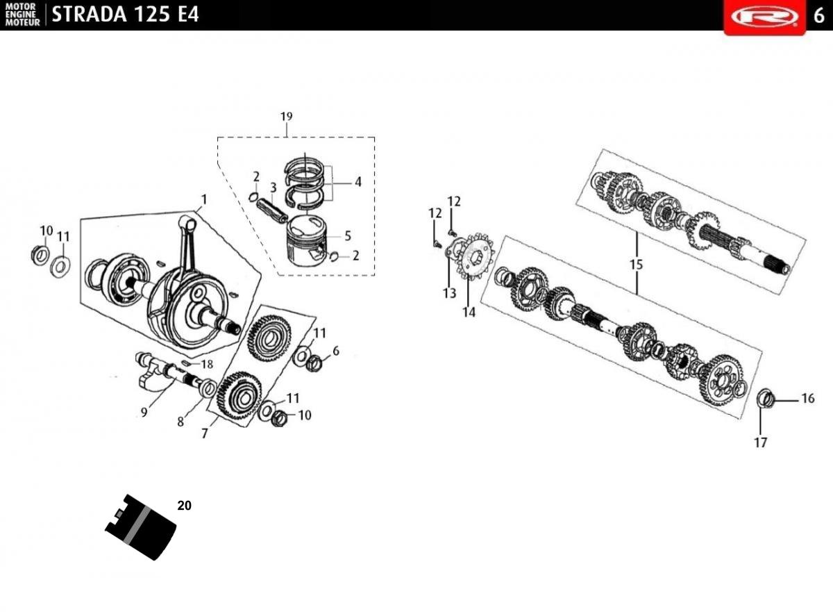 VILEBREQUIN - PISTON - AXES MOTEUR