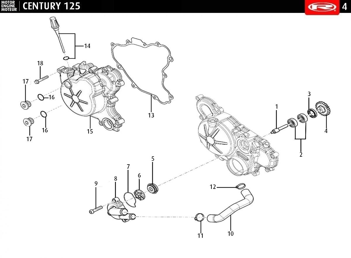 COUVERTURE STATOR - POMPE À EAU