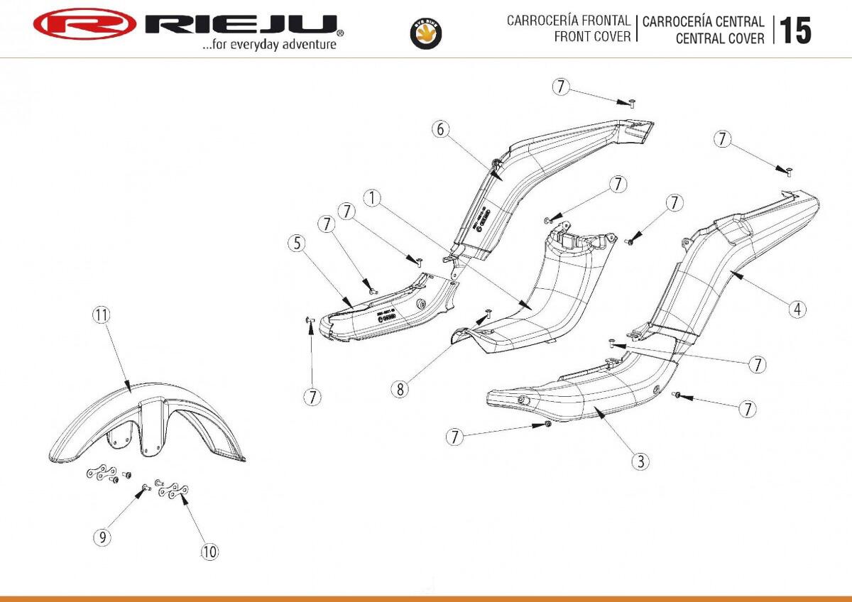 CARROSSERIE FRONTAL - CENTRAL