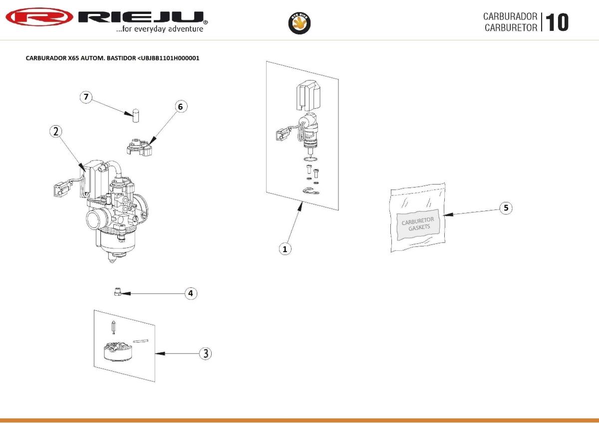 CARBURATEUR  UBJBB1101H000001
