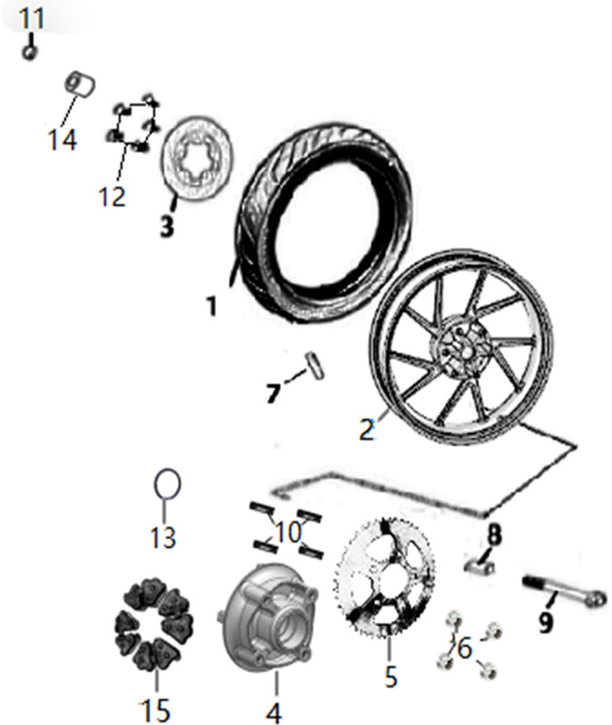 ROUE ARRIERE