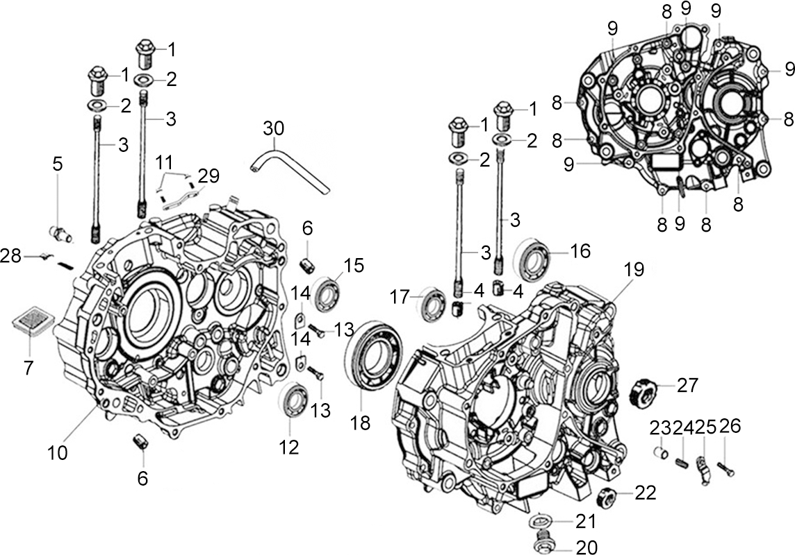 CARTER MOTEUR (NO SERIE..S12..PU.)