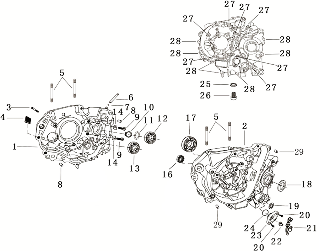 CARTER MOTEUR (NO SERIE..S12..MU&..S12..NU)