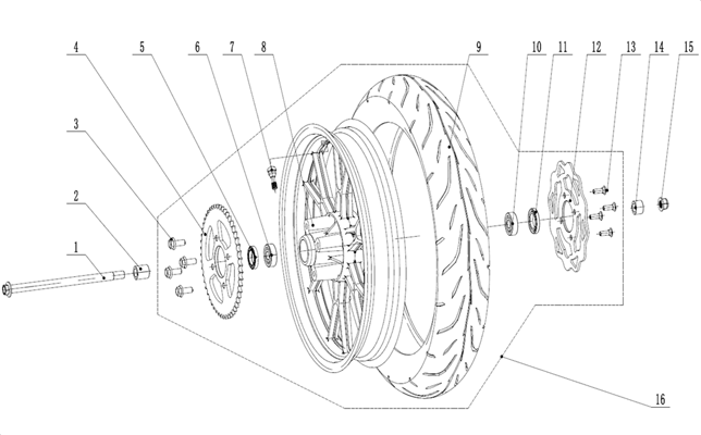 ROUE ARRIERE