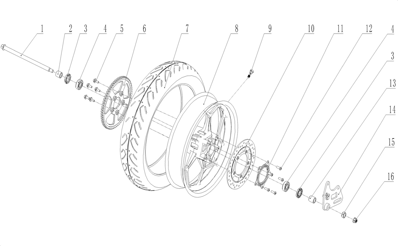 ROUE ARRIERE