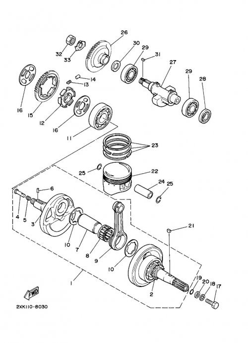 VILEBREQUIN ET PISTON
