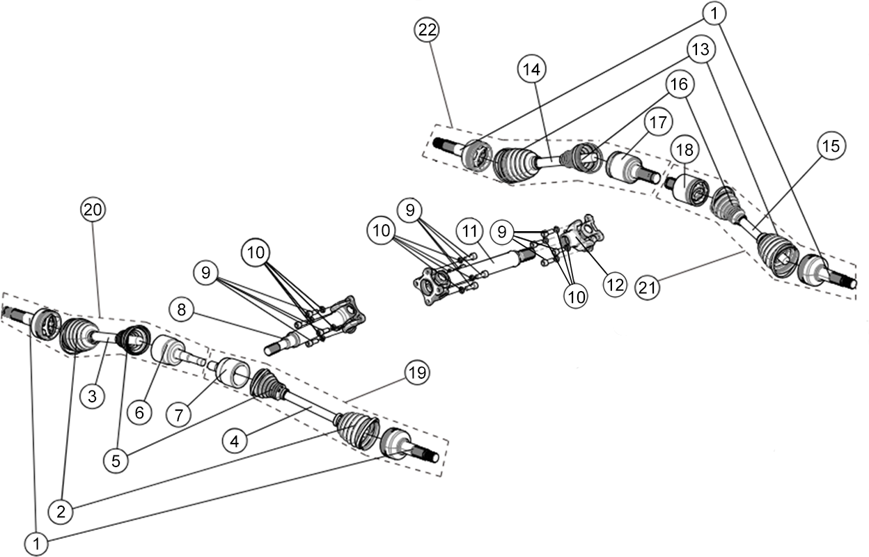 CARDANS (DETAILS / LONG / GSP / LTD)