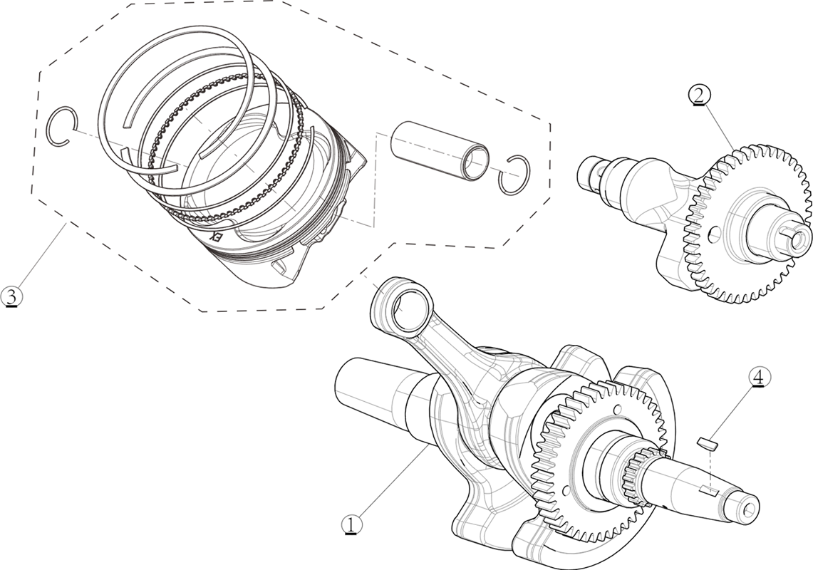 ENSEMBLE VILEBREQUIN / PISTON