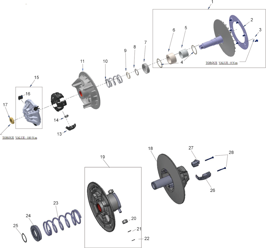 KIT REPARATION TRANSMISSION (CVTECH)