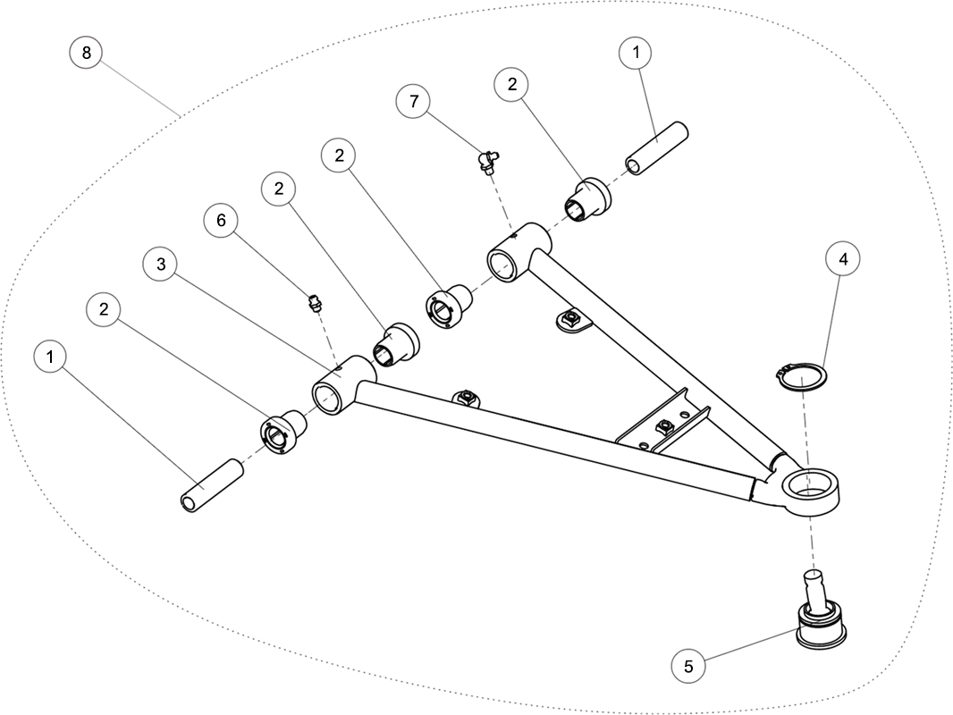 TRIANGLE AVANT INFERIEUR DROIT