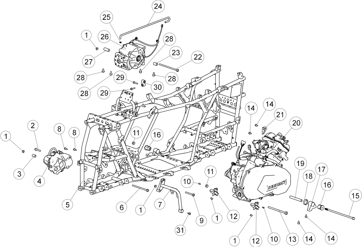 CHASSIS / PONTS / SUPPORTS DIVERS
