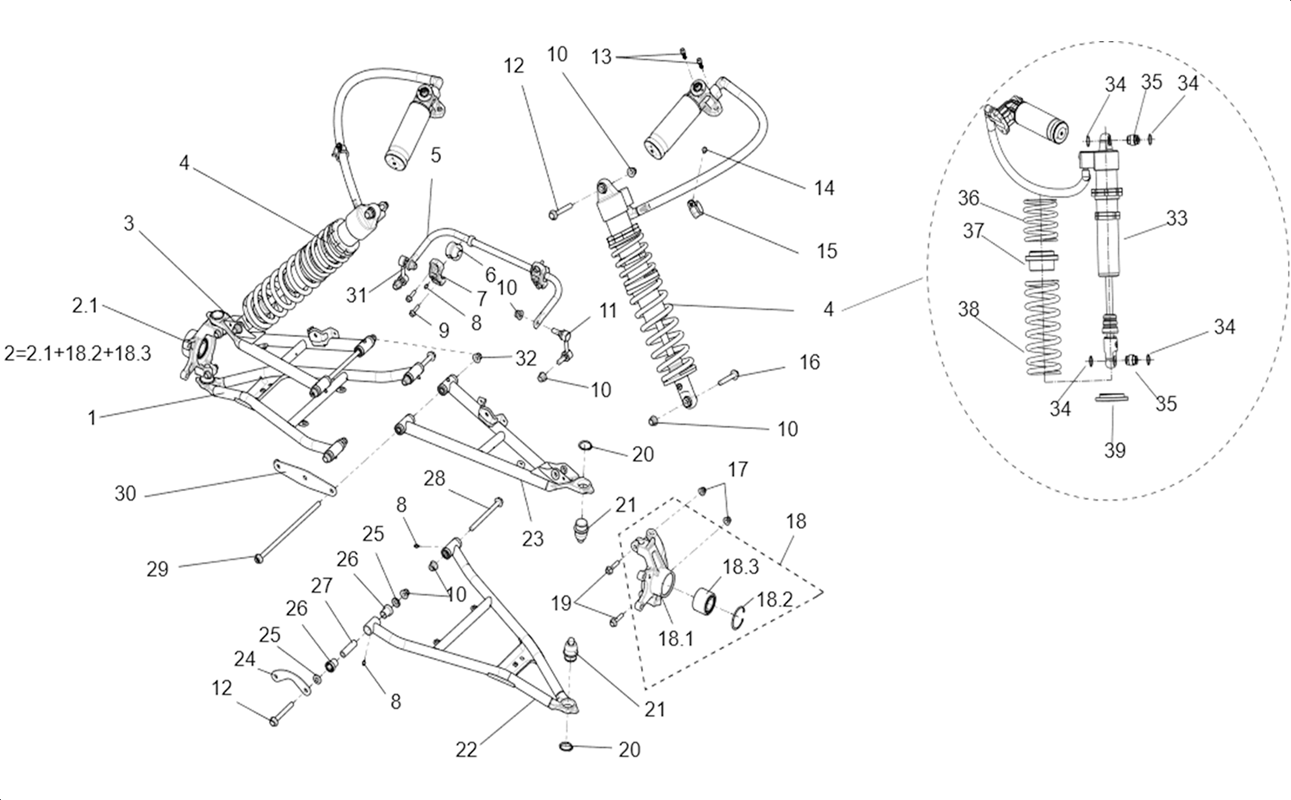 ENSEMBLE SUSPENSION AVANT