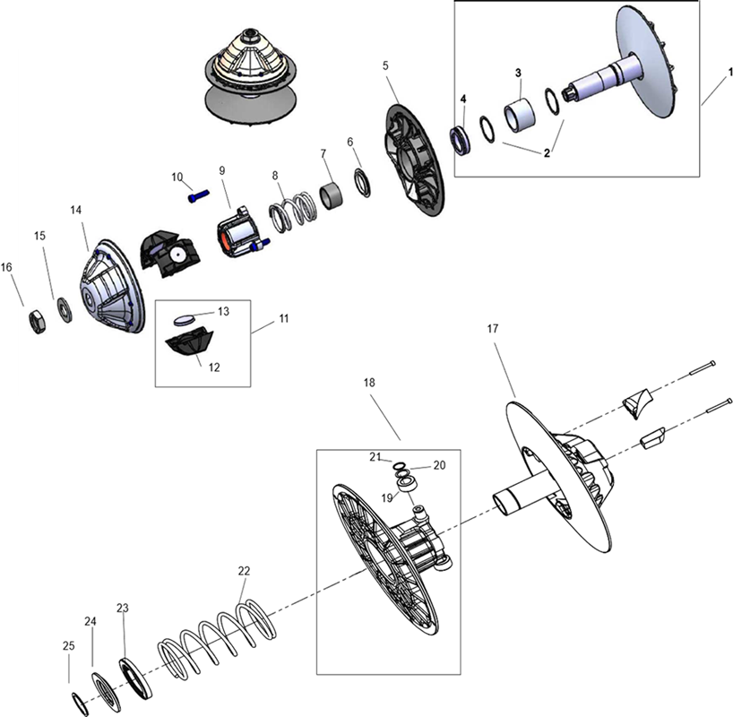 KIT REPARATION TRANSMISSION (CVTECH)