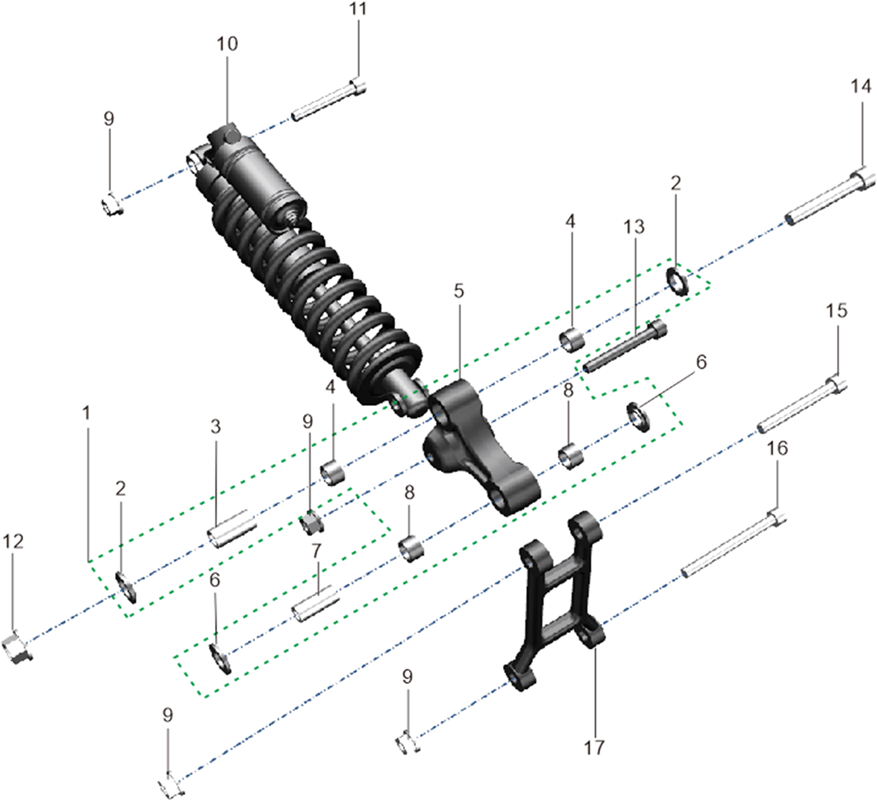 ENSEMBLE SUSPENSION ARRIERE