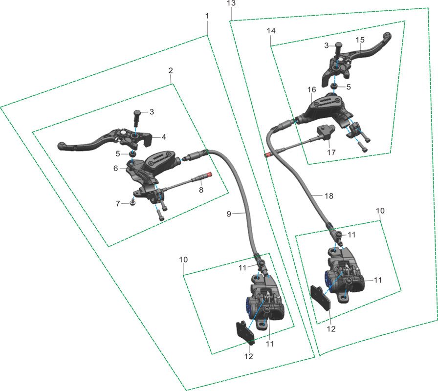 SYSTEME DE FREINAGE LBN BRAKE ASSY