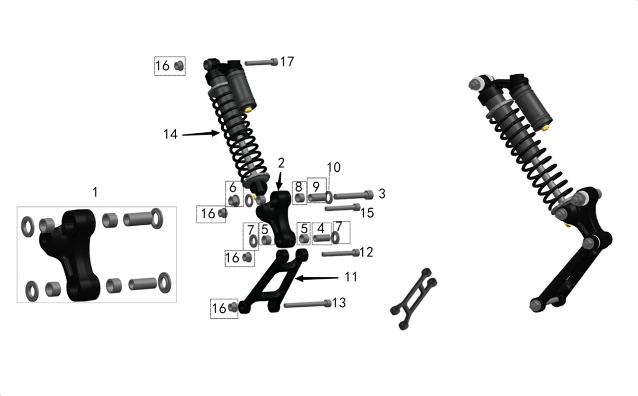 ENSEMBLE SUSPENSION ARRIERE