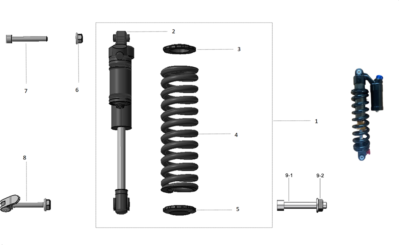 ENSEMBLE SUSPENSION ARRIERE