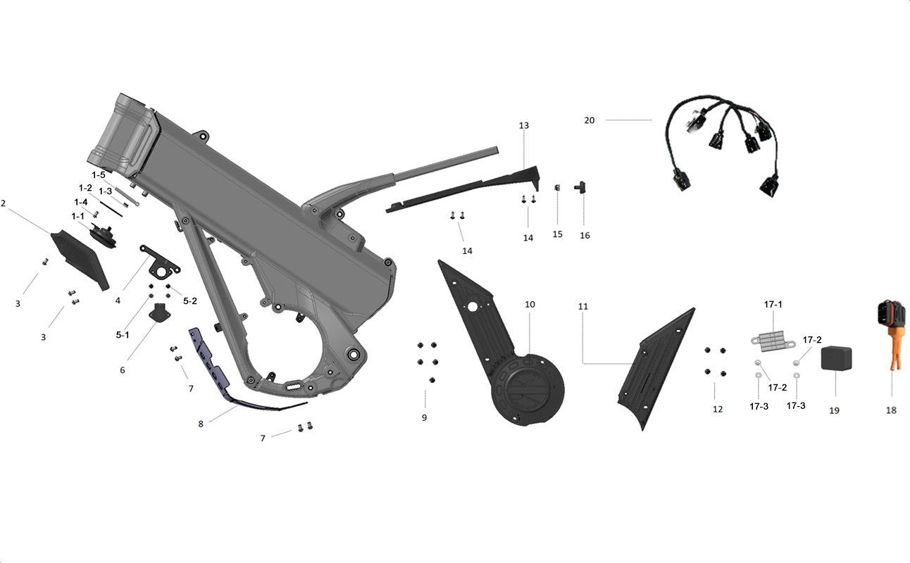 PIECES DE FIXATION EXTERIEURES