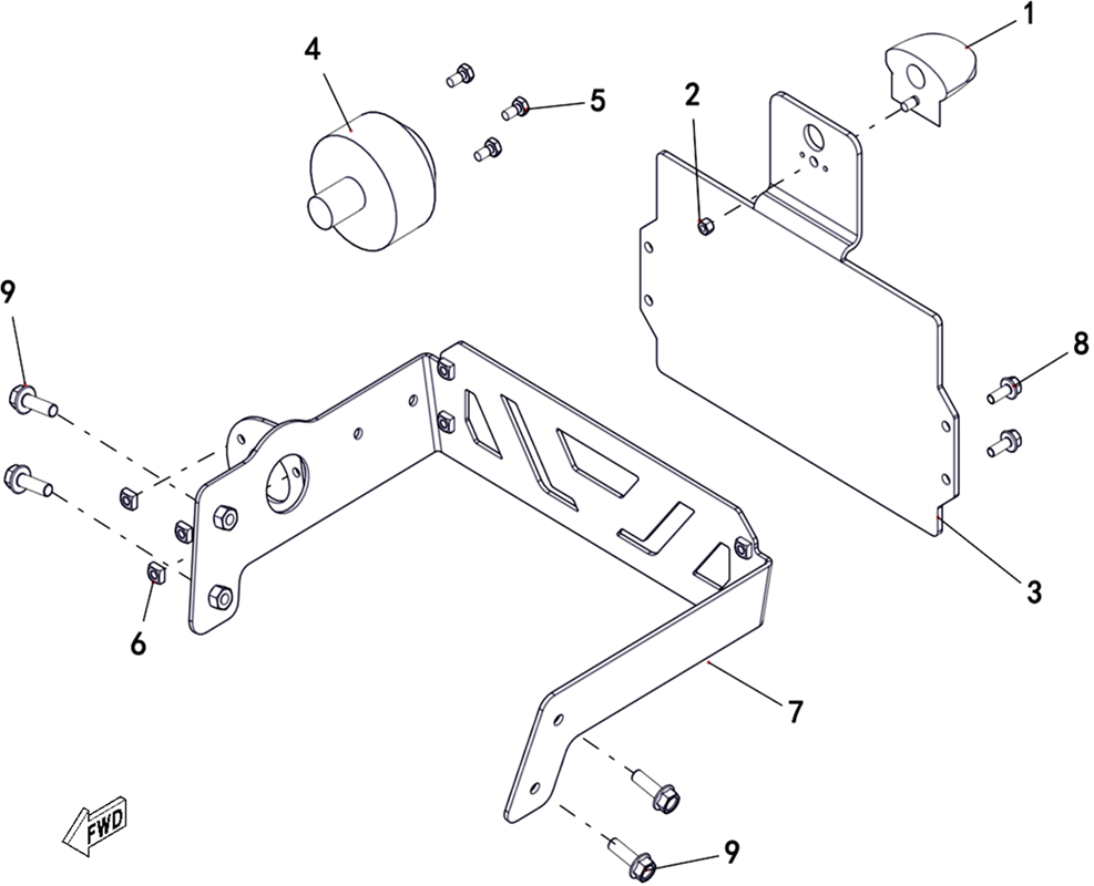 SUPPORTS PLAQUE IMMATRICULATION