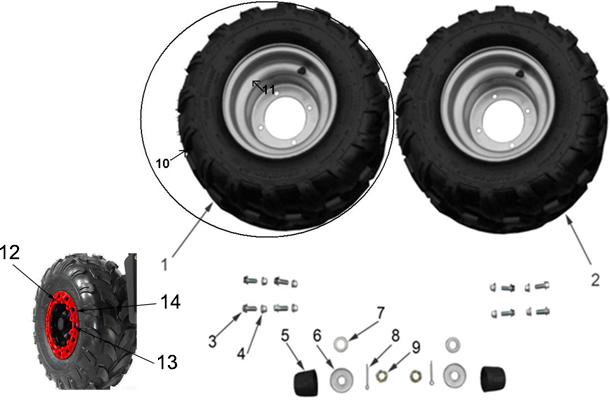 ROUES ARRIERE (NO SERIE  L08AG.A7.....)