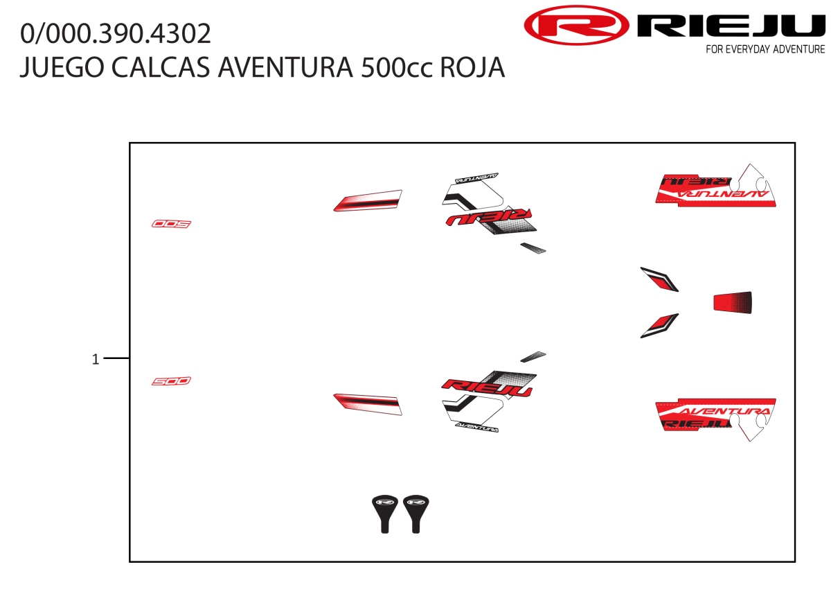 JUEGO DE CALCAS ROJA