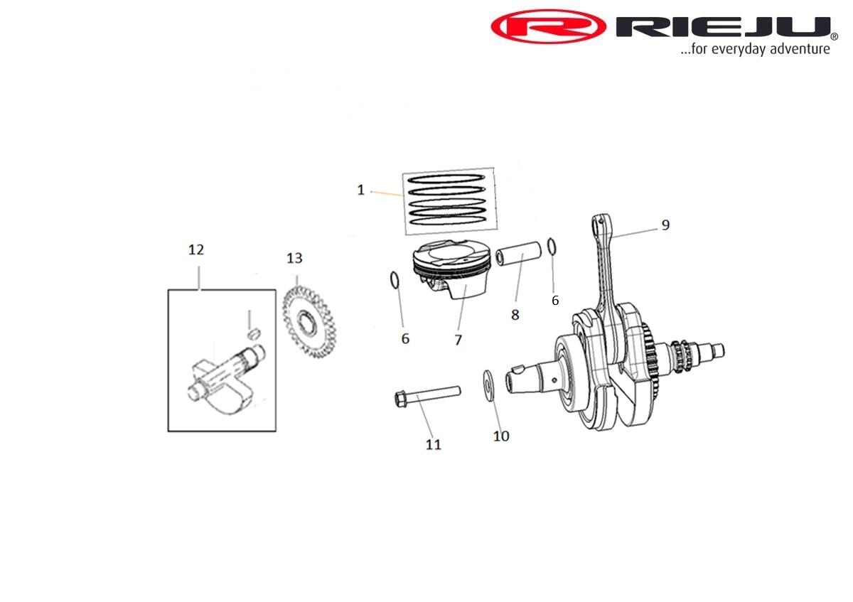 VILEBREQUIN - PISTON - ARBRE D'EQUILIBRAGE