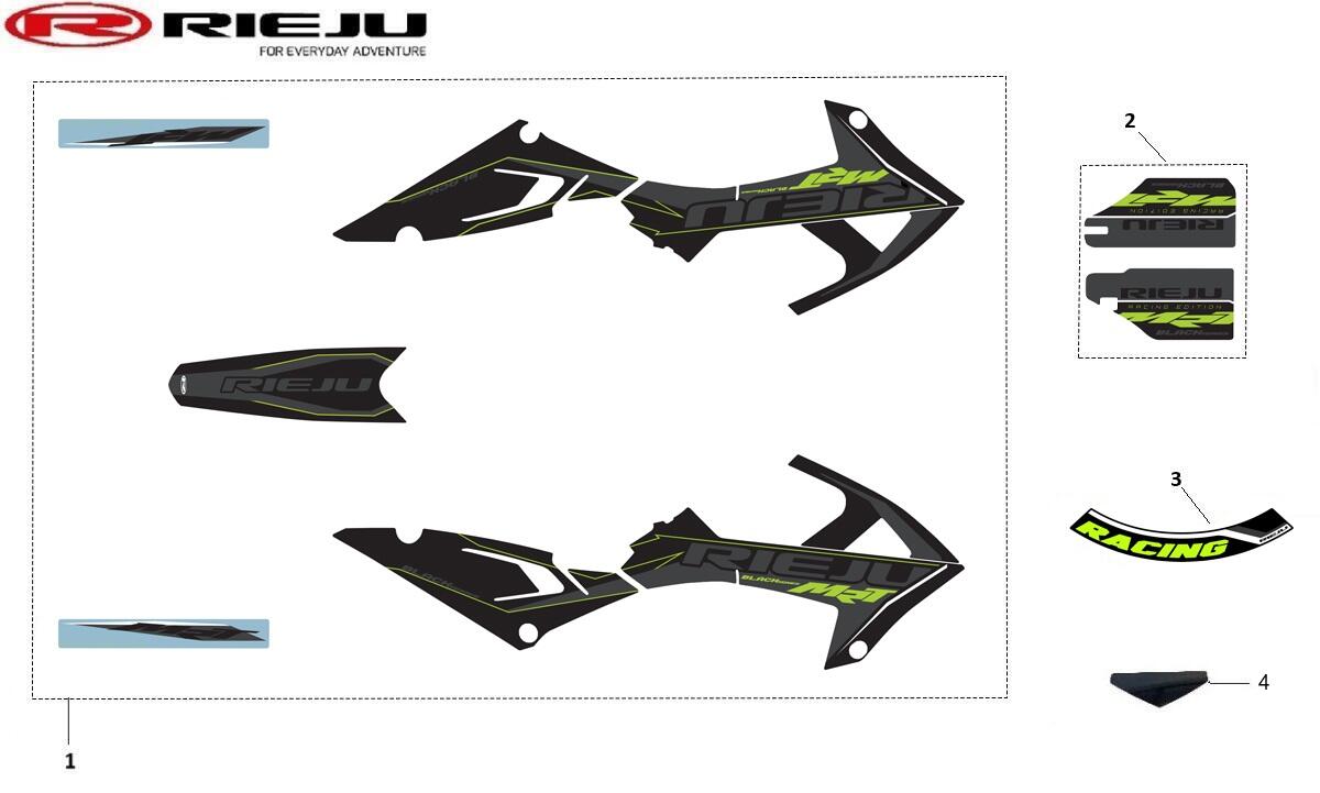 JUEGO DE CALCAS BLACK SERIES AMARILLO
