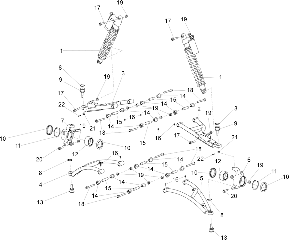 ENSEMBLE SUSPENSION AVANT