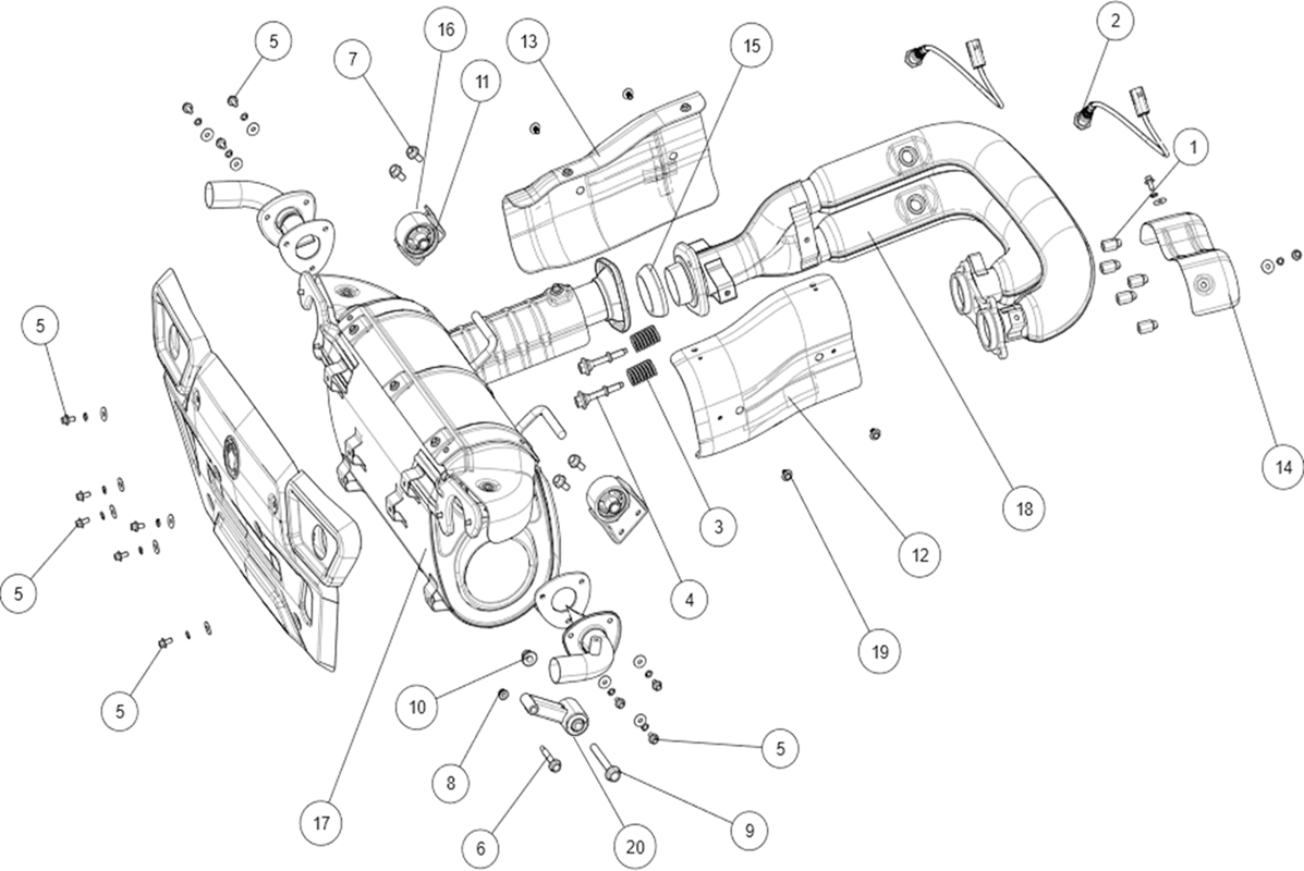 ENSEMBLE ECHAPPEMENT