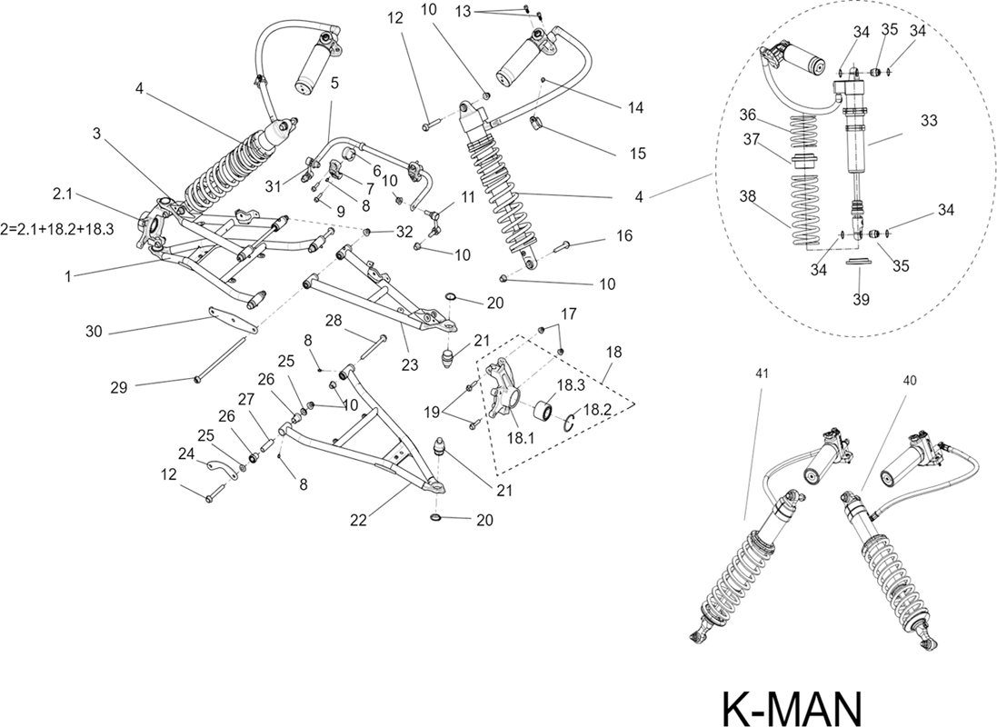 ENSEMBLE SUSPENSION AVANT