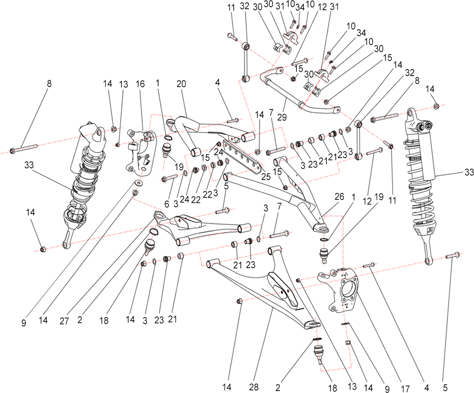 ENSEMBLE SUSPENSION AVANT