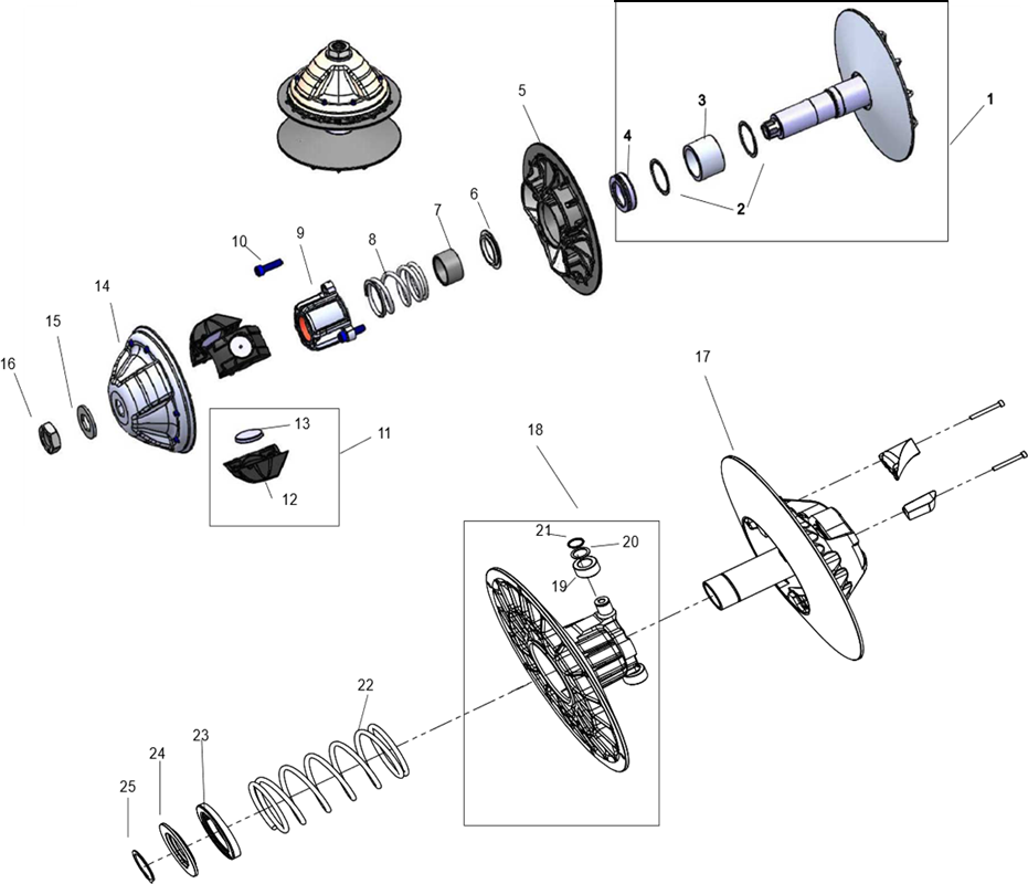 KIT REPARATION TRANSMISSION (CVTECH)