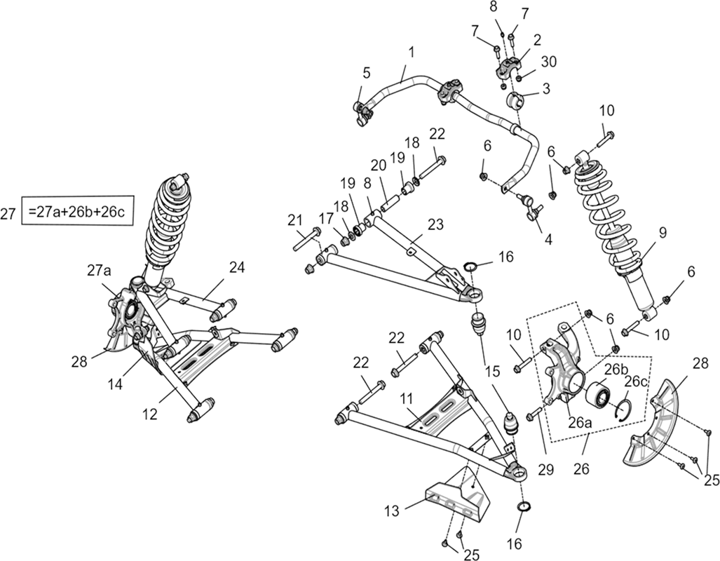 ENSEMBLE SUSPENSION AVANT