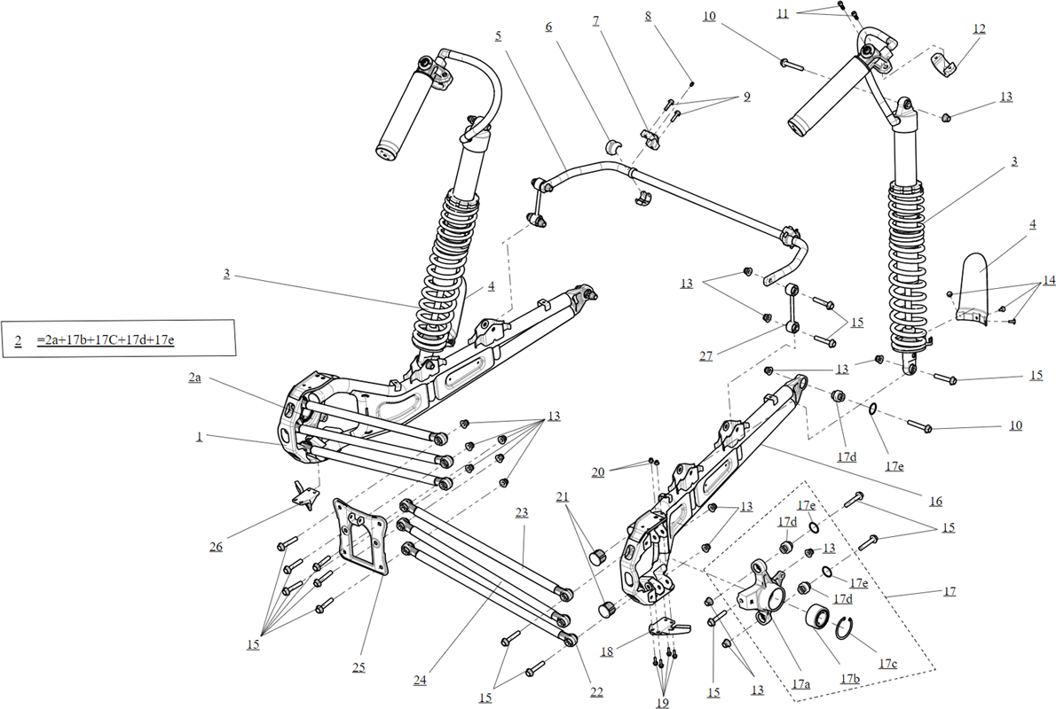 ENSEMBLE SUSPENSION ARRIERE